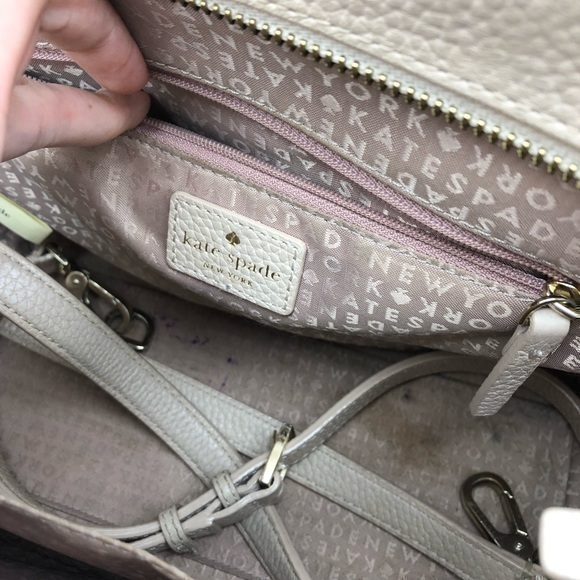 Kate Spade Allyn Chester Street Rose Cloud Pink Cream Leather Crossbody Bag - Picture 11 of 15